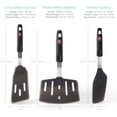 thumbnail image 5 of DI ORO Silicone Turner Spatula Set - 6 Piece, Black, 5 of 8