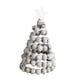 thumbnail image 3 of Árbol de Navidad artificial para fiestas, 10 x 17 cm, hecho a mano. Gris, 3 of 9