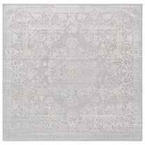 SAFAVIEH Vogue Darina Medallion Area Rug, Grey/Light Grey, 6'7" x 6'7" Square