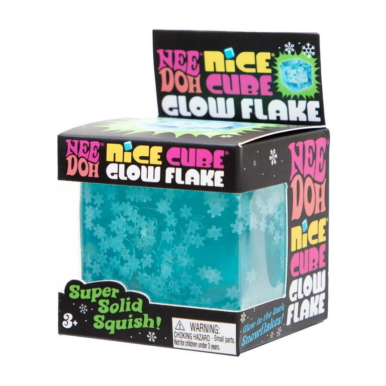 NeeDoh Nice Cube Snowflake, Novelty & Gag Toys for Children Ages 3+