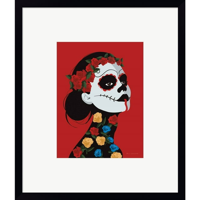 Great Art Now Dia de Los Muertos I by Omar Escalante, Framed Wall Art, 17W x 20H