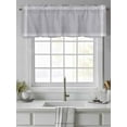 thumbnail image 2 of Solid Color Valances for Windows, Rod Pocket Kitchen Valance Curtains - Soft & Washable Small Window Treatment for Living Room, Bathroom, Grey 54x18inch, 1 Panel, 2 of 9
