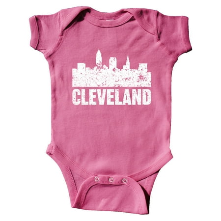 

Inktastic Cleveland Skyline Grunge Gift Baby Boy or Baby Girl Bodysuit