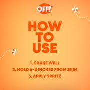 OFF! FamilyCare Mosquito Repellent IV Spritz, Outdoor Bug Spray, 7% DEET, Unscented, 6 oz