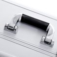 thumbnail image 2 of HOMCOM 3 in 1 Aluminum Makeup Train Cases Rolling Cosmetic Organizer Box, 2 of 3