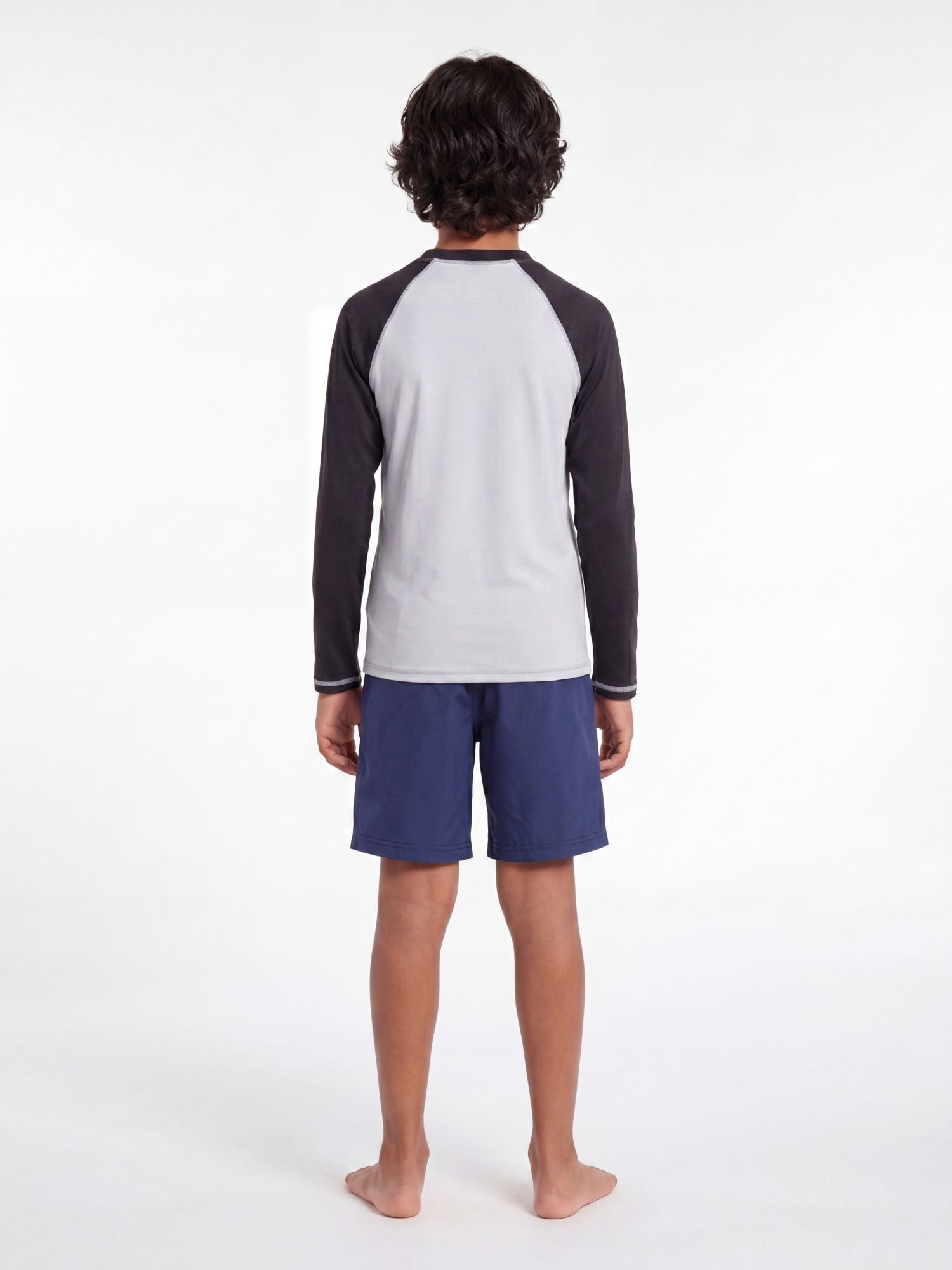 Reebok Boys Long Sleeve Rashguard with UPF 50+ Protection, Sizes 4-18