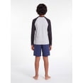 thumbnail image 5 of Reebok Boys Long Sleeve Rashguard with UPF 50+ Protection, Sizes 4-18, 5 of 5