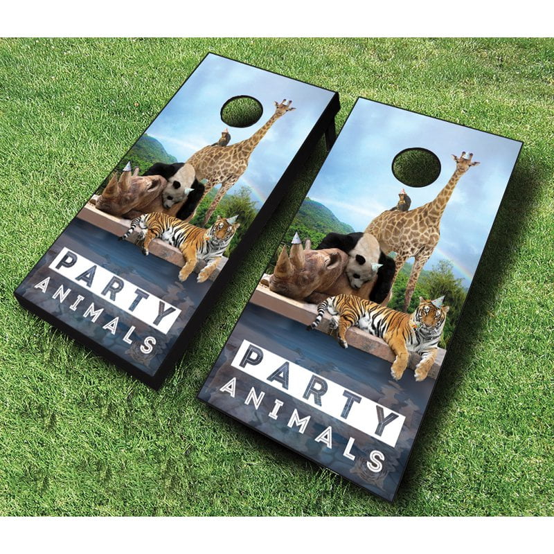 Cornhole Set Party Animals Cornhole Set with Bags Quality Cornhole Set Animals Cornhole Cornhole Party Cornhole
