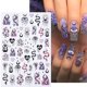 thumbnail image 2 of Pegatinas 3D de ojos malvados para uñas, deslizadores de línea de estrella y luna de serpiente, diseño de bruja, calcomanías de llama púrpura de verano para manicura, 2 of 4
