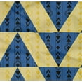 thumbnail image 4 of oneOone Organic Cotton Poplin Twill Fabric Stripe|Diamond & Triangle Geometric Print Fabric BTY 42 Inch Wide, 4 of 4
