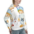 thumbnail image 6 of Uemuo Gnome Camping Fishing Pattern Women's Hoodie with Eye-catching Drawstrings- Casual Pullover Hoodie with Kangaroo Pocket, Stylish Hooded Sweatshirt-X-Large, 6 of 7