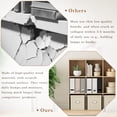 thumbnail image 5 of Anhdah 9 Cube Storage Organizer, Cube Bookcase Closed Back Panel Bedroom, Living Room, Home Office, Closet Bookshelves White Oak, 5 of 7