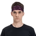 thumbnail image 4 of Uemuo Snowflakes and Hearts Printed Sports Headbands for Men Women,Moisture Wicking Workout Headband, Sweatband Headbands,Non-slip Workout Gym Yoga Headband, 4 of 9