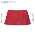 thumbnail image 2 of Unique Bargains 2 Yards 8 Inch Faux Leather Fringe Trim Tassel Fringe for Sewing, Red, 2 of 6