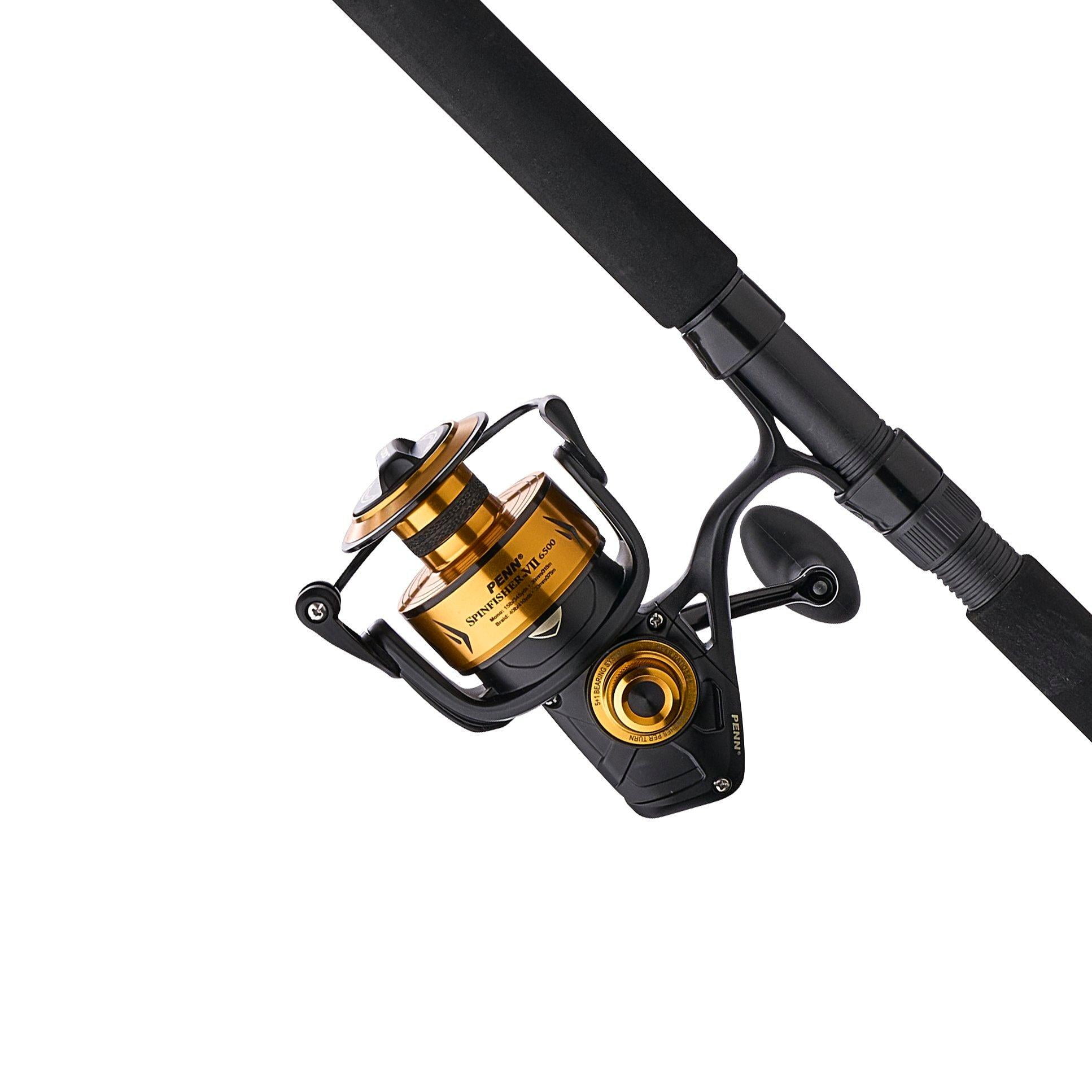 PENN Spinfisher VII Spinning Fishing Combo, 6'6" Medium Rod, 6500 Size Reel