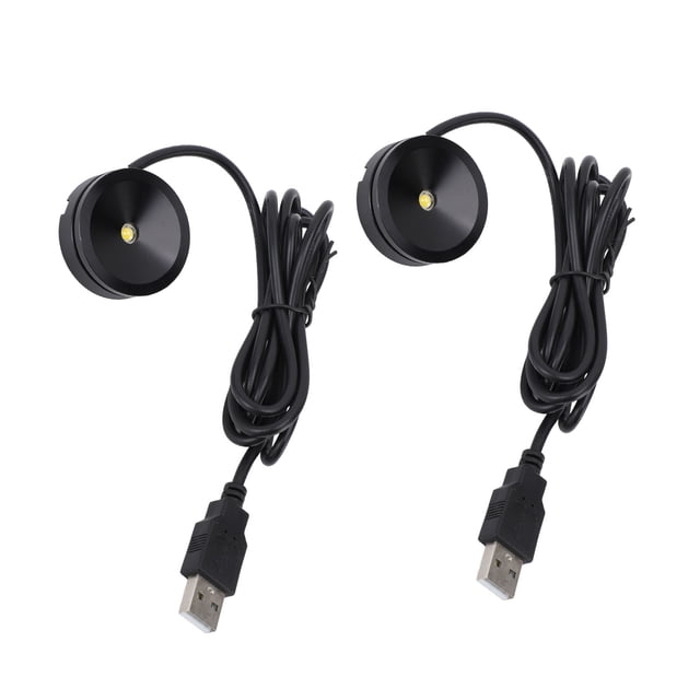 2 Pcs Projecteur à DEL, Lumières d'Image Alimentées par USB avec 4,3 Pi, Lumières d'Exposition pour Bijoux, Lumières d'Image d'Intérieur, Lumières d'Art Lumières d'Exposition pour Modèles