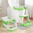 thumbnail image 1 of Asiento de Entrenamiento para Baño Orzbow 3-en-1 para Niños Verde, 1 of 6