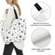 thumbnail image 3 of Balery Purple Chicory Bolsa Tote Estilo Estético con Cremalleras, Bolsa de Hombro, Bolsa de Compras Grande y Plegable, 3 of 8