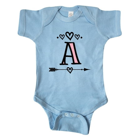 

Inktastic Letter A Monogram Tribal Arrow Gift Baby Girl Bodysuit