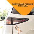 thumbnail image 3 of Magnet Me Up Support Uterine Cancer Awareness Peach Ribbon Magnet Decal, 3.5x7 In, Vinyl Automotive Magnet, 3 of 7