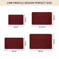 thumbnail image 4 of Vintage Dark Red Door Mat Indoor Outdoor,Farmhouse Retro Solid Color Linen Texture Non Slip Welcome Mat with Rubber Backing,Absorbent Fabric Front Door Mats Entryway Rug for Home Entrance 20"x31.5", 4 of 8