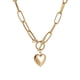 thumbnail image 2 of Collar de Cadena de Aleación JShteea Con Corazón para Mujer, 2 of 9