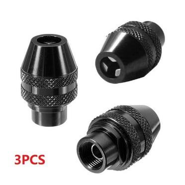 KDJ 3pc Keyless Chuck Multi Quick Change Keyless Chuck Universasl Chuck Replacement For Dremel 4486 Rotary Tools 3000 4000 7700 8200