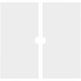 thumbnail image 4 of 30"OD x 3"ID x 10 1/2"C x 1"P Rubik Architectural Grade PVC Contemporary Ceiling Medallion, Two Piece, 4 of 11