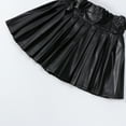 thumbnail image 4 of WOYY Big Girls High Waist Pu Leather Pleated Skirt with Liner Shorts, Sizes 1-14, 4 of 8