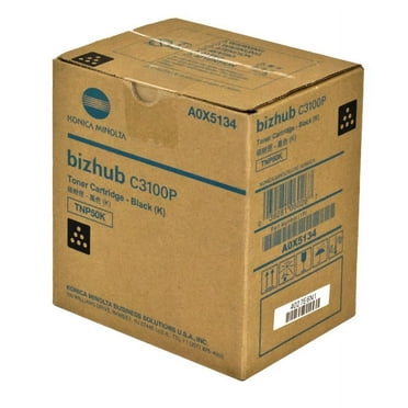 OEM Konica Minolta TNP50K (A0X5134) Toner Cartridge, BLACK, 6K YIELD - for use in Konica Minolta BIZHUB C3100P