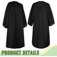 thumbnail image 3 of HSHDLDF Ensemble de 4 Toges et Chapeaux de Graduation Mat pour Lycée, 3 of 7
