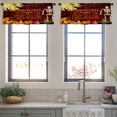 thumbnail image 3 of LALILO Kitchen Curtain Valance Halloween Trick Treat Rod Pocket Window Curtain 52"x 18" Set of 2, 3 of 5