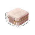 thumbnail image 2 of Unique Bargains Travel Jewelry Case, Small Jewelry Organizer Portable Mini Jewelry Box with Mirror Square Style 2, Pink, 2 of 5