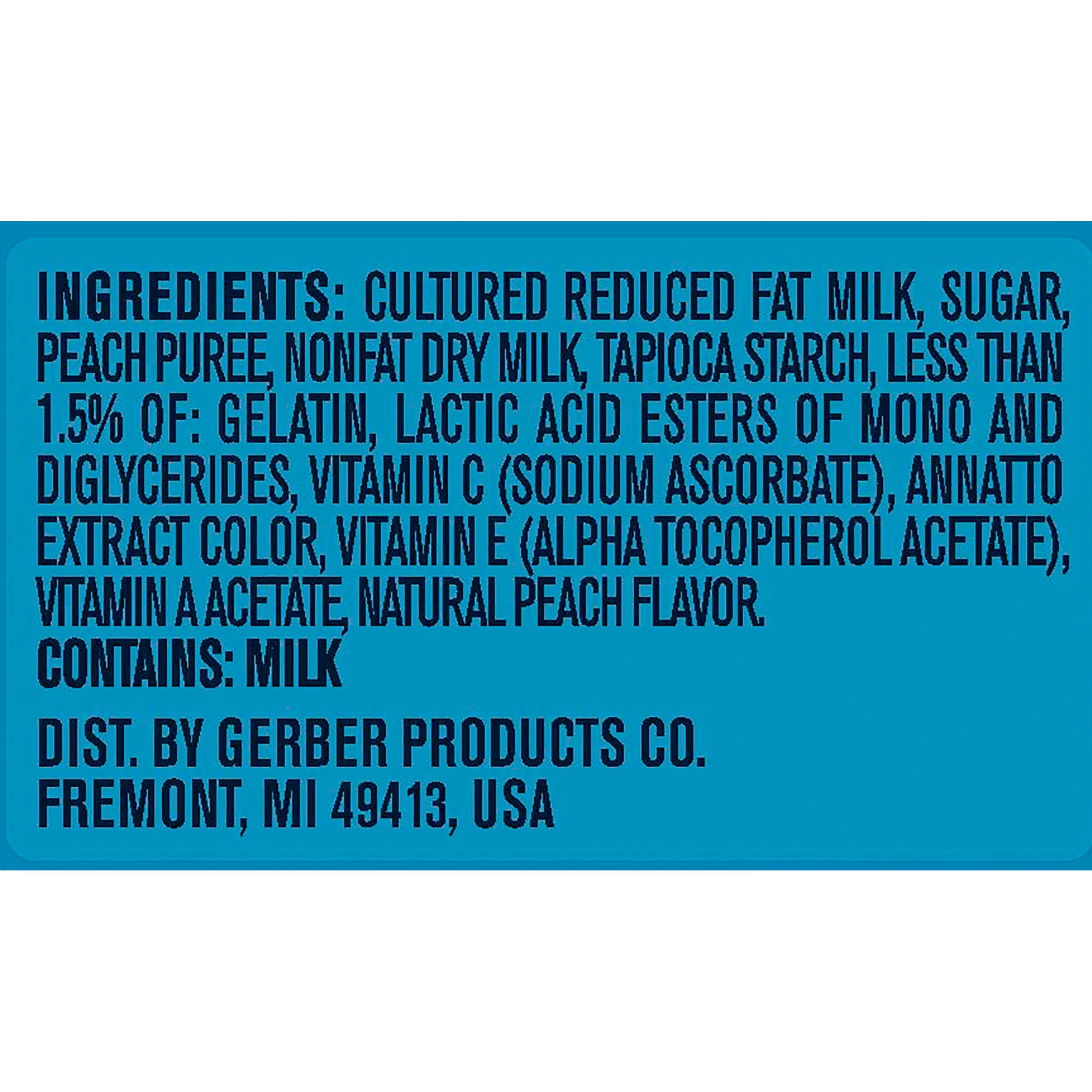 gerber yogurt melts peach