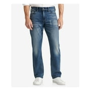 LUCKY BRAND Mens Blue Straight Fit Denim Jeans 36 X 32