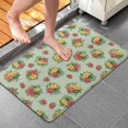 thumbnail image 4 of Pioneer Flower Floral Print Pattern Bathroom Rugs Mat, Non Slip Microfiber Bathroom Rug with Rubber Backing, Soft Mats for Bathroom Floor Tub Shower, 20"x32", 4 of 5