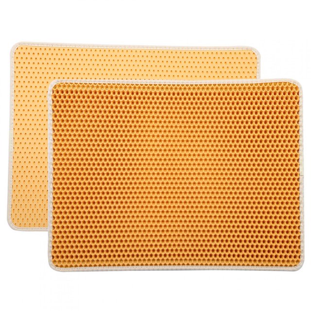 Cat Litter Mat,EVA Double Layer Pet Cat Litter Box Mat Cat Litter Pad Leading Edge Technology