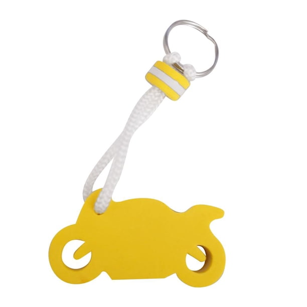 LLavero de motocicleta flotante, llavero de seguridad, accesorio para deportes acuáticos Amarillo Zulema Llavero flotador de motocicleta