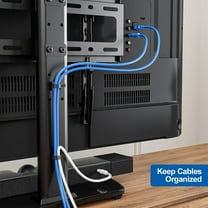 Universal TV Stand for 27-60 Inch TVs with Swivel Mount, Height Adjustable Table Top TV Stand Mount, Heavy Duty Tempered Glass Base, TV Pedestal Stand Holds up to 88 lbs, VESA 400x400mm