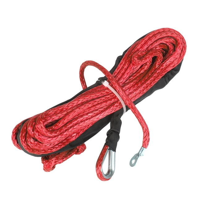 Towing Rope Winch Cable,1/4'' 50FT/15m Synthetic Fiber String Line 7700Lbs For ATV UTV Off-Road ,Easy to Carry