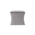 thumbnail image 2 of Holly Concaved Storage Ottoman Light Grey, 2 of 11