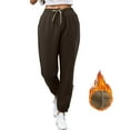 thumbnail image 4 of Sngxgn Women's Pants Leggings Women's Relaxed Jogger Track Sweatpants with Pockets for Workout(Coffee,S), 4 of 7