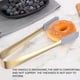 thumbnail image 4 of Advancent Pinzas de cocina con punta de silicona para servir y manipular alimentos calientes pinzas para servir multiusos fáciles de limpiar Mostrada oro, 4 of 6