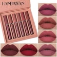 thumbnail image 3 of 6PCS/Set HANDAIYAN Matte Lipstick Set Lasting Moisturing Lip Gloss Liquid Lipstick Velvet, 3 of 5