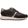 thumbnail image 2 of Geox D Tabelya A Women's Low Top Lace Up Casual Leather Sneakers In Black Size 8, 2 of 6