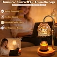 thumbnail image 5 of HIDAWN Candle Warmer Lamp with Timer Dimmable,Adjustable Height,Electric Flameless Wax Melter for Jar Candles with 2 Bulbs for Women Mom, House Warming Gifts New Home Decor（Candle Not Included）, 5 of 9