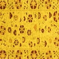 thumbnail image 1 of Ahgly Company Machine Washable Indoor Square Abstract Yellow Modern Area Rugs, 4' Square, 1 of 4