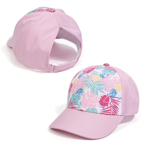 Gyujnb Ponytail Baseball Cap Adjustable Parent-Child Sun Hat for Women & Kids Outdoor Tennis