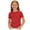 Red, variant on Hxshgdsn Girls Short Sleeve T Shirts Ribbed Crew Neck Solid Color Casual Summer Pullover Tops(White/15-16 Years)