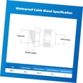thumbnail image 4 of Bybiment Cable Gland 2-Piece 1" NPT Connector Strain Cord Connectors Joints Nylon with Gaskets..., 4 of 7